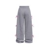 Ecolala Girls Wide Leg Sweatpants High Waisted Drawstring Bow Side