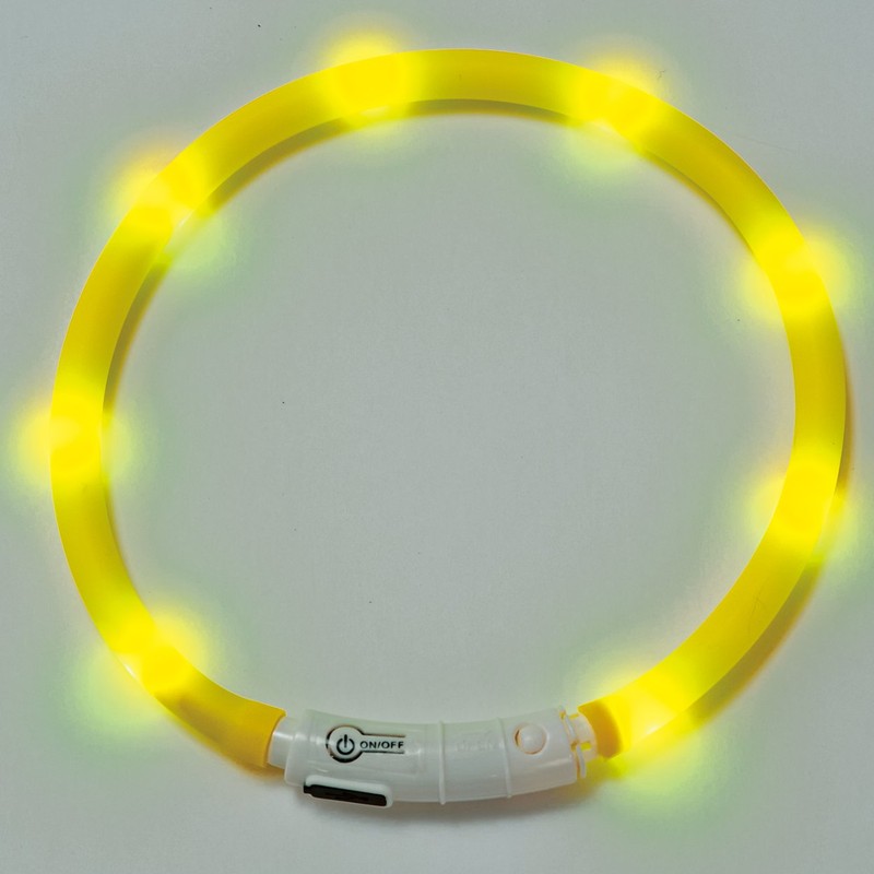 ペティオ (Petio) 首輪 ナイトウォーカー フラッシュリング イエロー 犬用