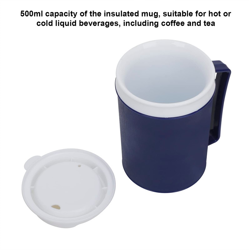 12oz Spill Proof Drinking Cup with Handle and Small Hole
