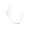 Hohopeti 100pcs Plastic J Hooks for Socks and Hat Display