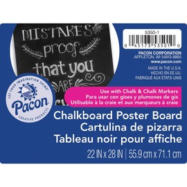 Pacon 18-Point Chalkboard Poster Board, 22" by 28", 25-Sheets (5350-1)