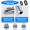 DUNSOO Tap Attachment, 360 Degree Tap Attachment Swivel in Chrome