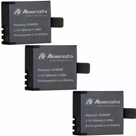FOR SJCAM 3.7V Battery For Canon EOS SJ4000B SJ4000 SJ5000 SJCAM SJ4000 SJ5000 Camera - 3 x Batteries
