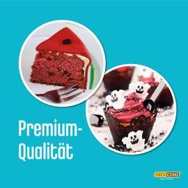 DECOCINO Red Colour Paste - 25g - Food Colouring Ideal for Colouring Cakes, Fondant and Creams - AZO Free and Gluten Free