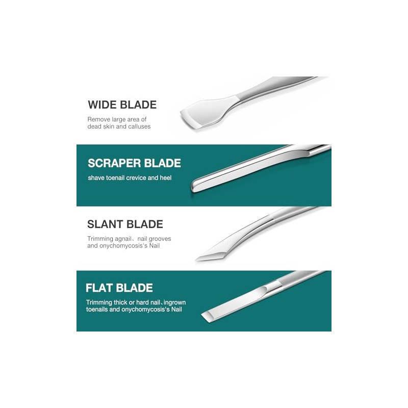 Professional Pedicure Knife Set - Stainless Steel Foot Care Tools