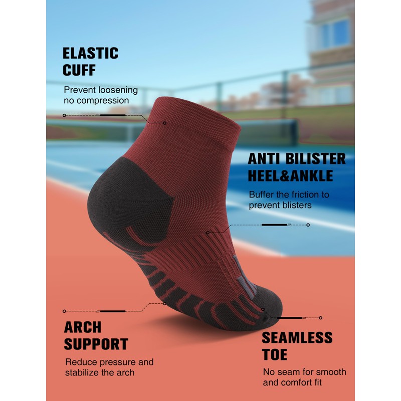 TENYSAF Compression Sport Running Socks: Athletic Socks for Men Women