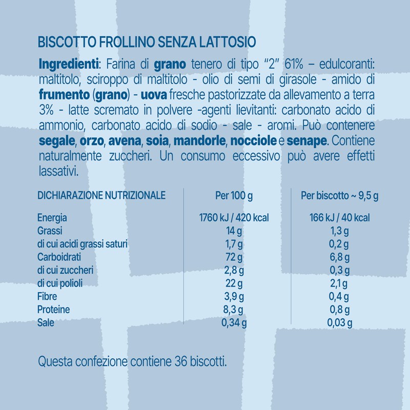 Il GranTurchese Senza Zuccheri Aggiunti, Biscotti Frollini con Buchi, 340