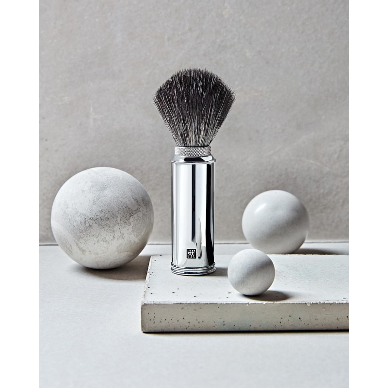 ZWILLING Travel Shaving Brush with Synthetic Hair for Travel, Vegan,
