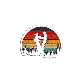 Vintage Arborist Patriotic Tree Climber Sticker - Sticker Graphic - Waterproof - Fade Resistant Die Cut