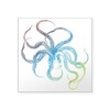 CafePress Colorful Octopus Silhouette Sticker Square Bumper Sticker Car Decal