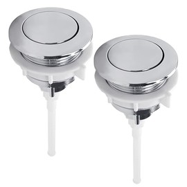 2 Pieces Single Pole Top Knob Double Toilet Flush Knob Toilet Top Knob Toilet Tank Accessories Hand Push Single Push Switch (38mm)