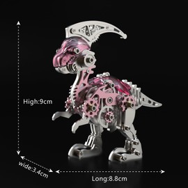 3D Metal Puzzles for Adults,Mechanical Dinosaur 3D Metal Puzzle,Steel Dinosaur Series DIY 3D Metal Model Kits,Home Decoration Art Handicrafts Gifts Toys