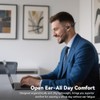 Auriculares de oreja abierta con micrófono, auriculares Bluetooth de 1.02