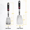 Stainless Steel Flexible Spatula Slotted Turner, XiaoZu Thin Metal Spatula