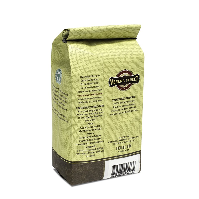 Verena Street 12 Ounce Ground Coffee, Light Medium Roast, Lock