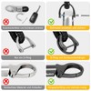 Wardwolf D-Clip Carabiner Keychain Zinc Alloy Car Key Chain with