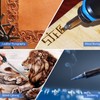 23PCS Wood Burning Kit Soldering Iron Craft Brass Pen Tips