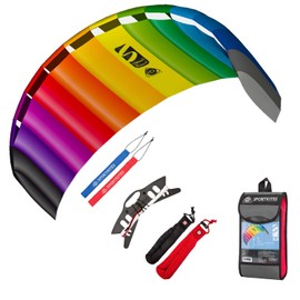 HQ POWER KITE Traction Kite Kite Symphony Beach III 2.2 Rainbow Bundle Kite
