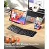 Ergonomic Foldable Keyboard, Portable Folding Travel Bluetooth Keyboard for Business