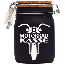 Motorcycle Money Box Money Box Money Gift Idea Black L
