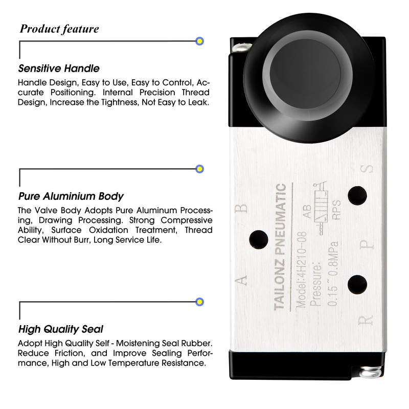 TAILONZ PNEUMATIC 1/4 Inch BSP 5 Way 2 Positions Air
