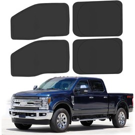 ULROLIT - Parasol de Ventana Lateral para 2017-2022 Fo-rd F250 F350 Super Duty, Super Crew Cab Pickup de 4 Puertas, Parasol de Ventana Pl...