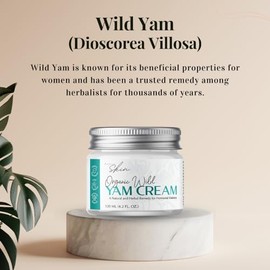 Mystic Nature Natural Wild Yam Cream | 120 ML | Wild Yam Cream Natural Formula | Wild Yam Cream Hormone Balance | 100% Natural Ingredients