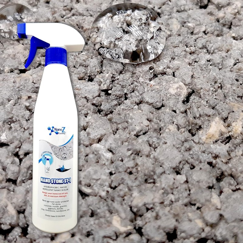 Nano Stone Sealer, Eco-Friendly Invisible Hydrophobic Water Repellent Coating for