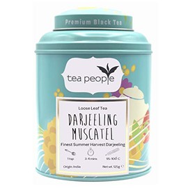 Tea People Darjeeling Muscatel Loose Black Tea Caddy, 125 g