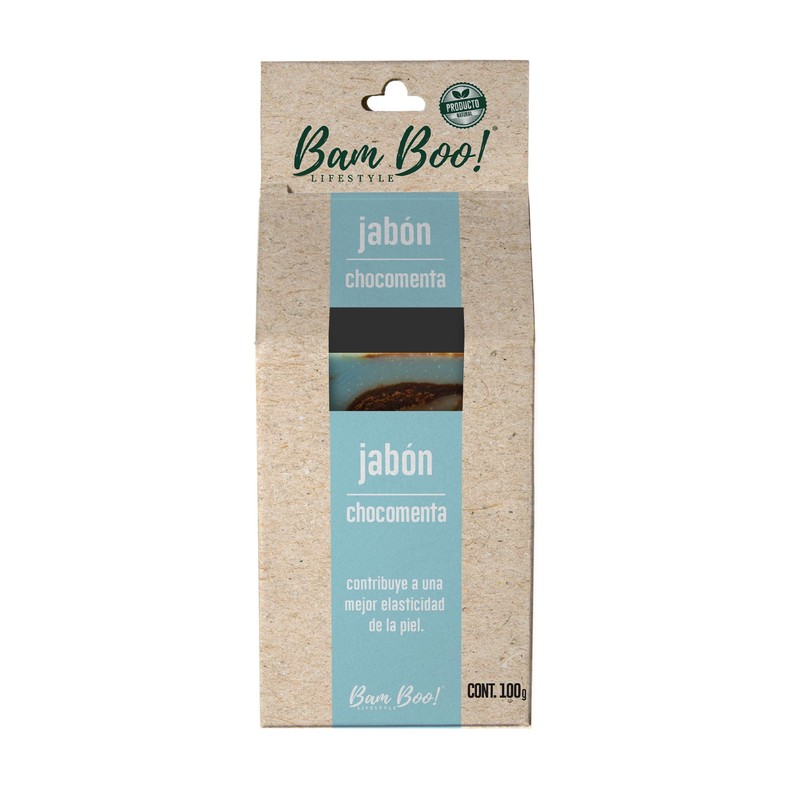 Jabón Artesanal Natural Chocomenta 100 g Bam Boo! Lifestyle