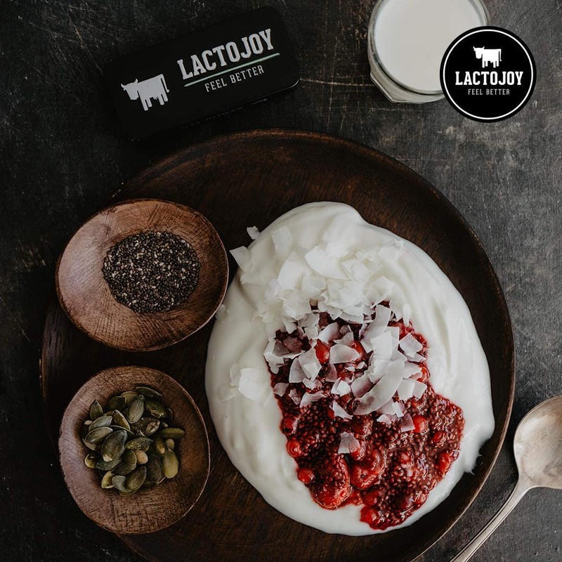 LactoJoy Lactase Tablets | Helps with Lactose Intolerance | Contains