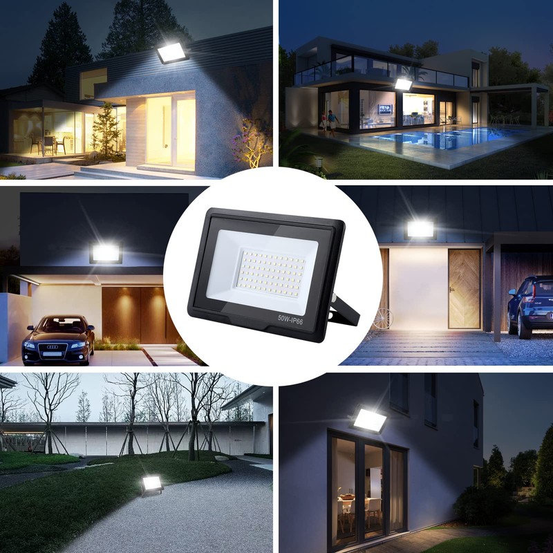 treoir 50 W Floodlight: 6000 K Cool White Super Bright
