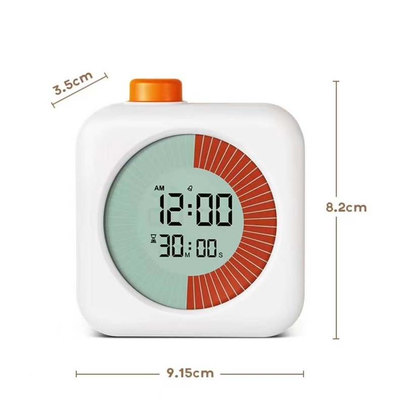 Digital Visual Timer - 60-Minute Countdown Timer, Time Management Tool