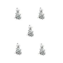 Trucraft - 21mm Dalmation Dog Shank Buttons - Pack of 5 - for Knitting Sewing Craft