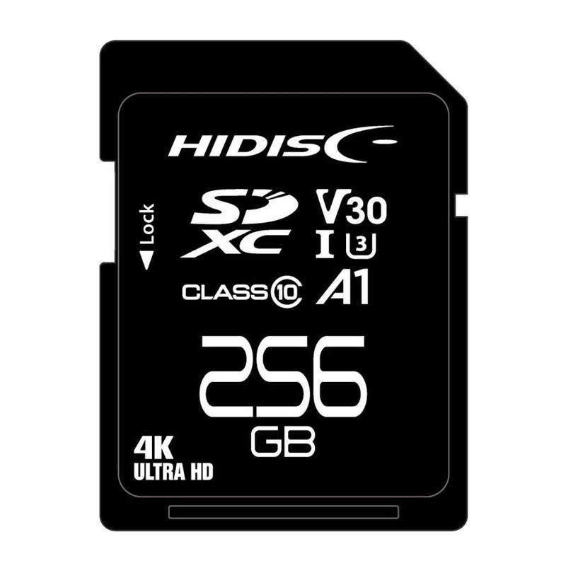 HIDISC 256GB Super Speed SDXC Card Supports CLASS10 UHS-I Speed