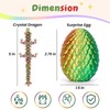 4PCS 3D Printed Dragon Eggs with Dragon Inside, Easter Dragon