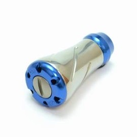 LIVRE Reel Knob Single (Forte) 1 Piece (Silver + Blue C)