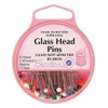Hemline Extra Long Glass Head Pins Approx. 110 peices -