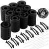 WILLBOND 141 Pieces Hair Rollers Set Include 60 Pcs Plastic