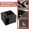 Rasugarlary 4 Pcs Workbench Brackets, 4x4 3-Way Right Angle Corner