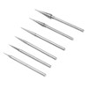 Set of 6 Diamond Coated Polishing Needles Drill Bit Nail