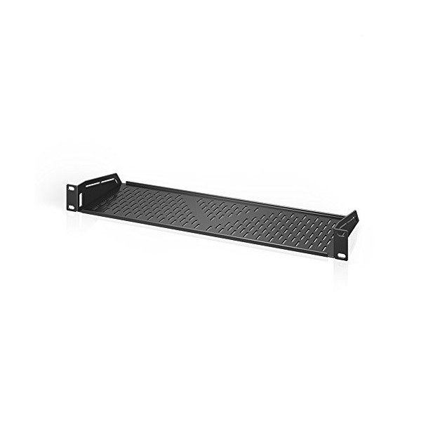 AC Infinity Vented Cantilever 1U Universal Rack Shelf, 6" Deep,