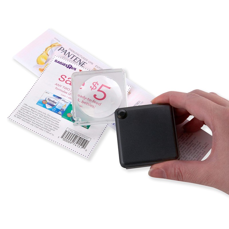Carson Optical MagniFlip 3x Flip-Open Pocket Magnifier with Built-In Case