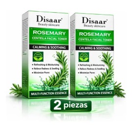 Tonico Facial Romero Centella, Control Grasa Poros, Kit 2pz
