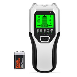 Stud Finder Wall Scanner 5 in 1 Multifunctional Upgraded Smart Wall Scanner, Stud Sensor Beam Detector with Battery for Wood Metal and AC Wire Detection, Comes with HD LCD Display and Audio Alarm