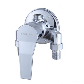 Wall Mounted Brass Exposed Shower Faucet with Control Valve Switch for Cold and Hot Water Bathroom Shower Faucet