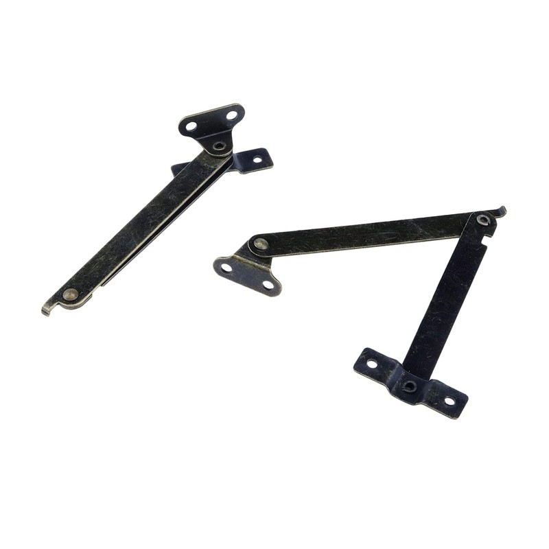 MY MIRONEY 2 Pieces Antique Bronze Lid Support Hinges Iron