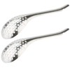 Toyandona 2 Pieces Sphering Spoon, Slotted Spoon, Stainless Steel Molecular