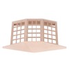 1/12 Dollhouse Bay Window Exquisite Miniature Wooden 45 Degree Corner