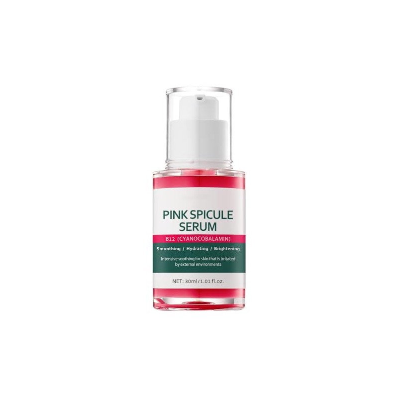 Pink Spicule Serum, Smoothing and Hydrating Face Serum, 30ml